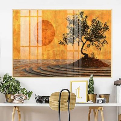 Hình ảnh file gốc in trần nhà File gốc in bộ tranh decor treo tường đẹp hoa 5d DC4499