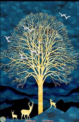 File tranh Tranh treo hiện đại DC504 (ảnh gốc) in trần nhà