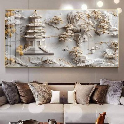 File gốc File gốc file tranh phù điêu 5d treo tường cực đẹp DK4601 (AI/EPS) cho in ấn