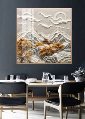 File tranh File gốc file tranh phù điêu 5d treo tường cực đẹp DK4637 (gốc) chủ đề thành phố