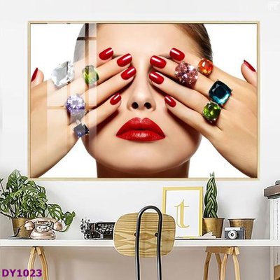 File tranh Tranh trang trí đông y dưỡng sinh spa môi mi DY1023 (gốc) in backlit film