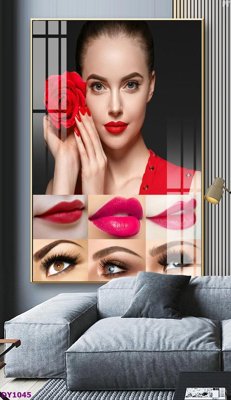 File tranh Tranh trang trí đông y dưỡng sinh spa môi mi DY1045 (ảnh gốc) độ nét vượt trội