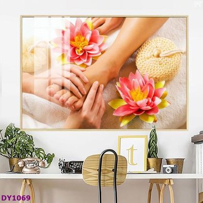 File tranh Tranh trang trí đông y dưỡng sinh spa môi mi DY1069 (gốc) chủ đề trẻ em