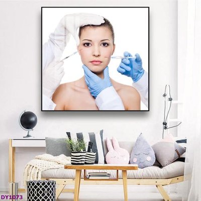 File tranh Tranh trang trí đông y dưỡng sinh spa môi mi DY1073 (gốc) chủ đề con người