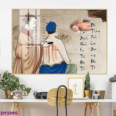 Download file tranh Tranh trang trí đông y dưỡng sinh spa môi mi DY1095 (file gốc PSD)