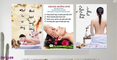 File tranh Tranh trang trí đông y dưỡng sinh spa môi mi DY1109 (gốc) chủ đề động vật