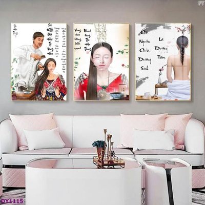File gốc Tranh trang trí đông y dưỡng sinh spa môi mi DY1115 (ảnh rõ nét) để in