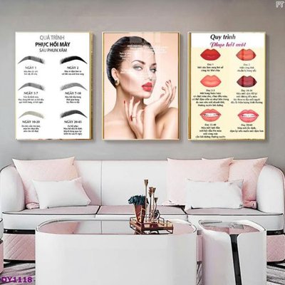 Download file tranh PSD Tranh trang trí đông y dưỡng sinh spa môi mi DY1118 để chỉnh sửa