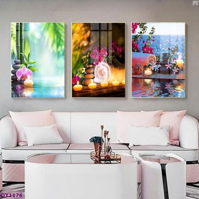 Hình ảnh file gốc Tranh trang trí đông y dưỡng sinh spa môi mi DY1176 cho in UV