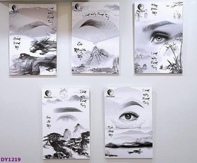 File tranh Tranh trang trí đông y dưỡng sinh spa môi mi DY1219 (bản gốc) treo phòng ăn