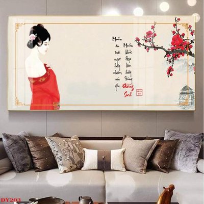 File in ấn chuyên nghiệp Tranh trang trí đông y spa môi mi DY203 (file gốc)