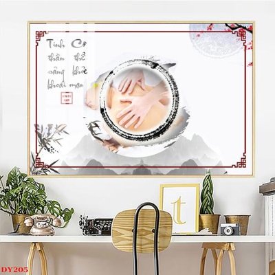 File gốc Tranh trang trí đông y spa môi mi DY205 (phiên bản chuẩn) để in ấn