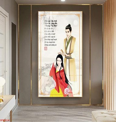 File tranh gốc PSD Tranh trang trí đông y spa môi mi DY214 còn nguyên layer