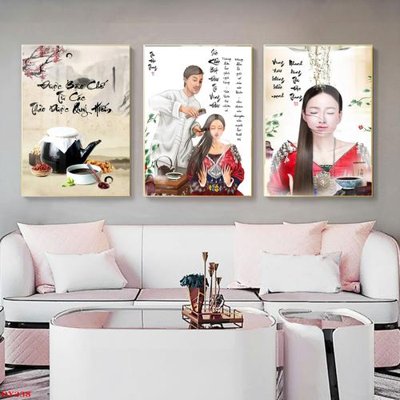 File gốc in ấn Tranh trang trí đông y spa môi mi DY238 độ phân giải cao
