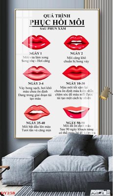 File tranh Tranh trang trí đông y spa môi mi DY258 (ảnh gốc) sắc nét hoàn hảo