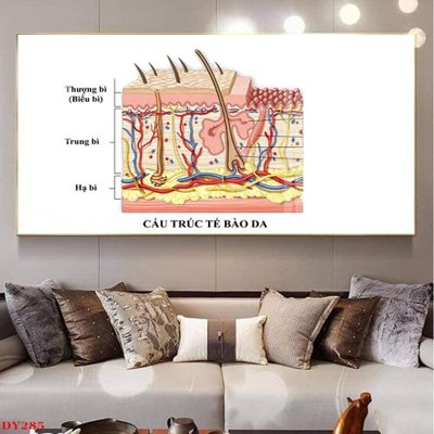 File PSD Tranh trang trí đông y spa môi mi DY285 (bản gốc) dễ dàng edit