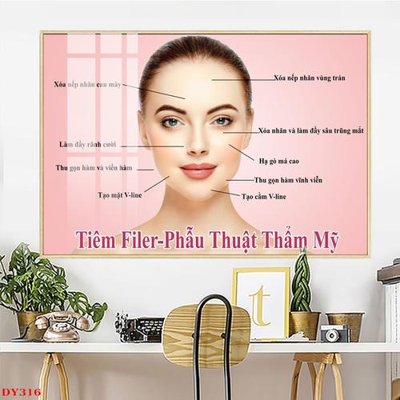 File tranh in trần Tranh trang trí đông y spa môi mi DY316 (ảnh gốc siêu nét)
