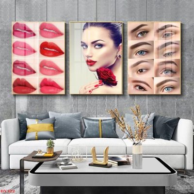 File ảnh Tranh trang trí đông y spa môi mi DY322 (gốc) cho trang trí nội thất