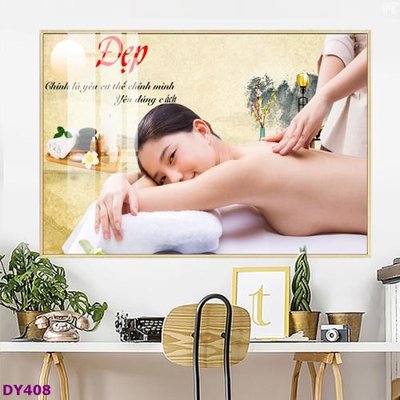 File in mica Tranh trang trí đông y dưỡng sinh spa môi mi DY408 (bản gốc) sắc sảo