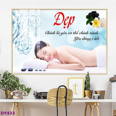 Download file Tranh trang trí đông y dưỡng sinh spa môi mi DY433 (gốc) cho xưởng in