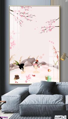 Tải file Tranh trang trí đông y dưỡng sinh spa môi mi DY441 (ảnh gốc) in tranh kính