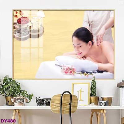 File in ấn Tranh trang trí đông y dưỡng sinh spa môi mi DY480 (bản gốc) sắc nét