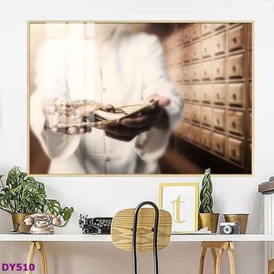 Tải về hình ảnh gốc Tranh trang trí đông y dưỡng sinh spa môi mi DY510 sắc nét