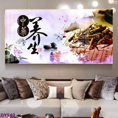 File ảnh Tranh trang trí đông y dưỡng sinh spa môi mi DY540 (gốc) cho trang trí nội thất