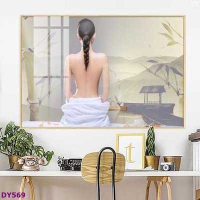 File gốc Tranh trang trí đông y dưỡng sinh spa môi mi DY569 (phiên bản chuẩn) để in ấn