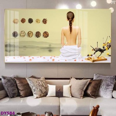 Download file gốc Tranh trang trí đông y dưỡng sinh spa môi mi DY584 (độ nét cao)