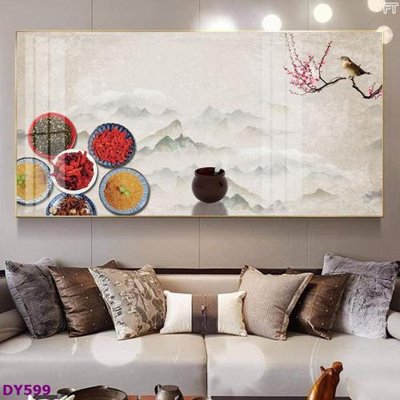 File tranh gốc Tranh trang trí đông y dưỡng sinh spa môi mi DY599 (bản đẹp) độc quyền