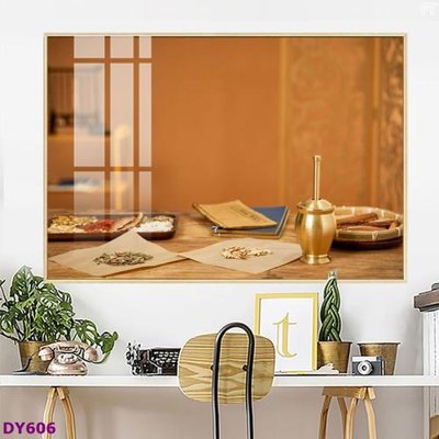 Tải file Tranh trang trí đông y dưỡng sinh spa môi mi DY606 (ảnh gốc) in gạch men