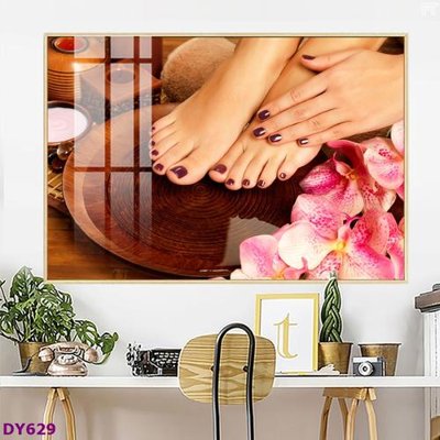 File in trần Tranh trang trí đông y dưỡng sinh spa môi mi DY629 (bản gốc) 5D