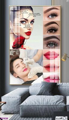 File gốc Tranh trang trí đông y dưỡng sinh spa môi mi DY639 (ảnh chi tiết) để in trần