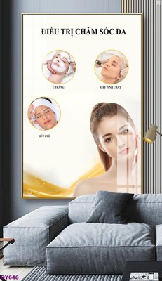 File gốc in ấn Tranh trang trí đông y dưỡng sinh spa môi mi DY646 độ phân giải cao