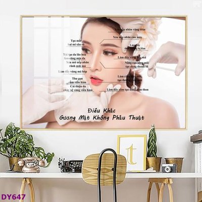File tranh Tranh trang trí đông y dưỡng sinh spa môi mi DY647 (ảnh gốc) in trần xuyên sáng