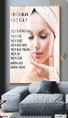 File tranh Tranh trang trí đông y dưỡng sinh spa môi mi DY676 (ảnh gốc) cho in ấn kỹ thuật số