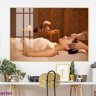 File gốc Tranh trang trí đông y dưỡng sinh spa môi mi DY707 (in mica) làm quà tặng
