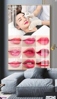 File in lụa Tranh trang trí đông y dưỡng sinh spa môi mi DY716 (hoa văn) Tranh trang trí đông y dưỡng sinh spa môi mi DY716