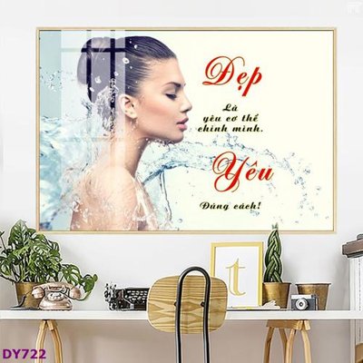 File tranh Tranh trang trí đông y dưỡng sinh spa môi mi DY722 (gốc) chủ đề trẻ em