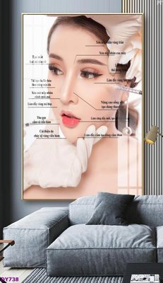 File in ấn cao cấp Tranh trang trí đông y dưỡng sinh spa môi mi DY738 (file gốc)