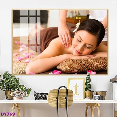 Tải file gốc Tranh trang trí đông y dưỡng sinh spa môi mi DY769 (in khổ lớn) không vỡ