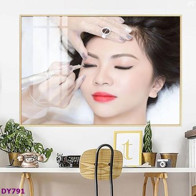 Tải file tranh gốc Tranh trang trí đông y dưỡng sinh spa môi mi DY791 chất lượng cao