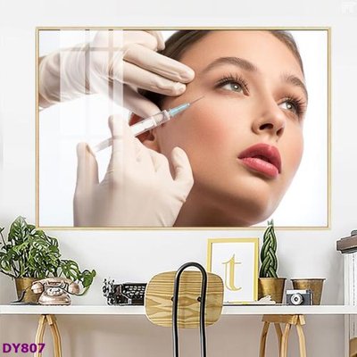 Download file gốc Tranh trang trí đông y dưỡng sinh spa môi mi DY807 (in mica) trong suốt