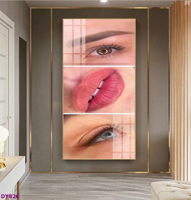 File gốc Tranh trang trí đông y dưỡng sinh spa môi mi DY826 (phong cách) tối giản