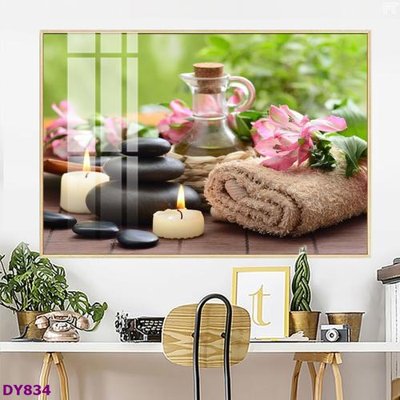 File gốc Tranh trang trí đông y dưỡng sinh spa môi mi DY834 (chủ đề hiện đại) trang trí