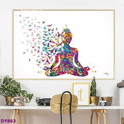 File tranh in tráng gương Tranh trang trí đông y dưỡng sinh spa môi mi DY863 (siêu nét)