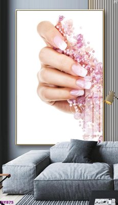 File gốc Tranh trang trí đông y dưỡng sinh spa môi mi DY875 (PSD/TIFF) độ phân giải cao