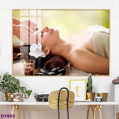 File tranh Tranh trang trí đông y dưỡng sinh spa môi mi DY893 (ảnh gốc) in trần 3D