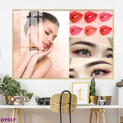 File PSD Tranh trang trí đông y dưỡng sinh spa môi mi DY917 (nguyên bản) cho thiết kế